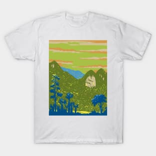 Xuan Son National Park in Phu Tho Province Vietnam WPA Art Deco Poster T-Shirt